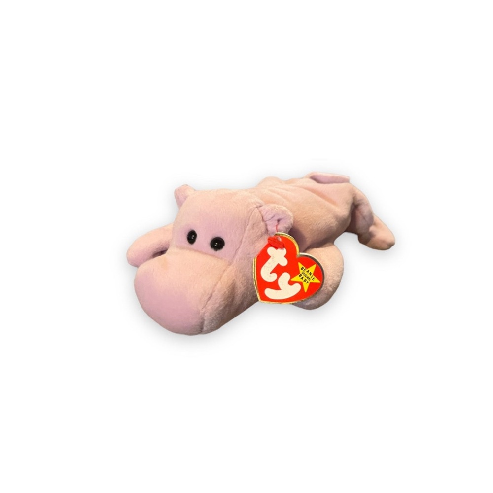Vintage 1994 Ty Beanie Babies Happy The Hippo